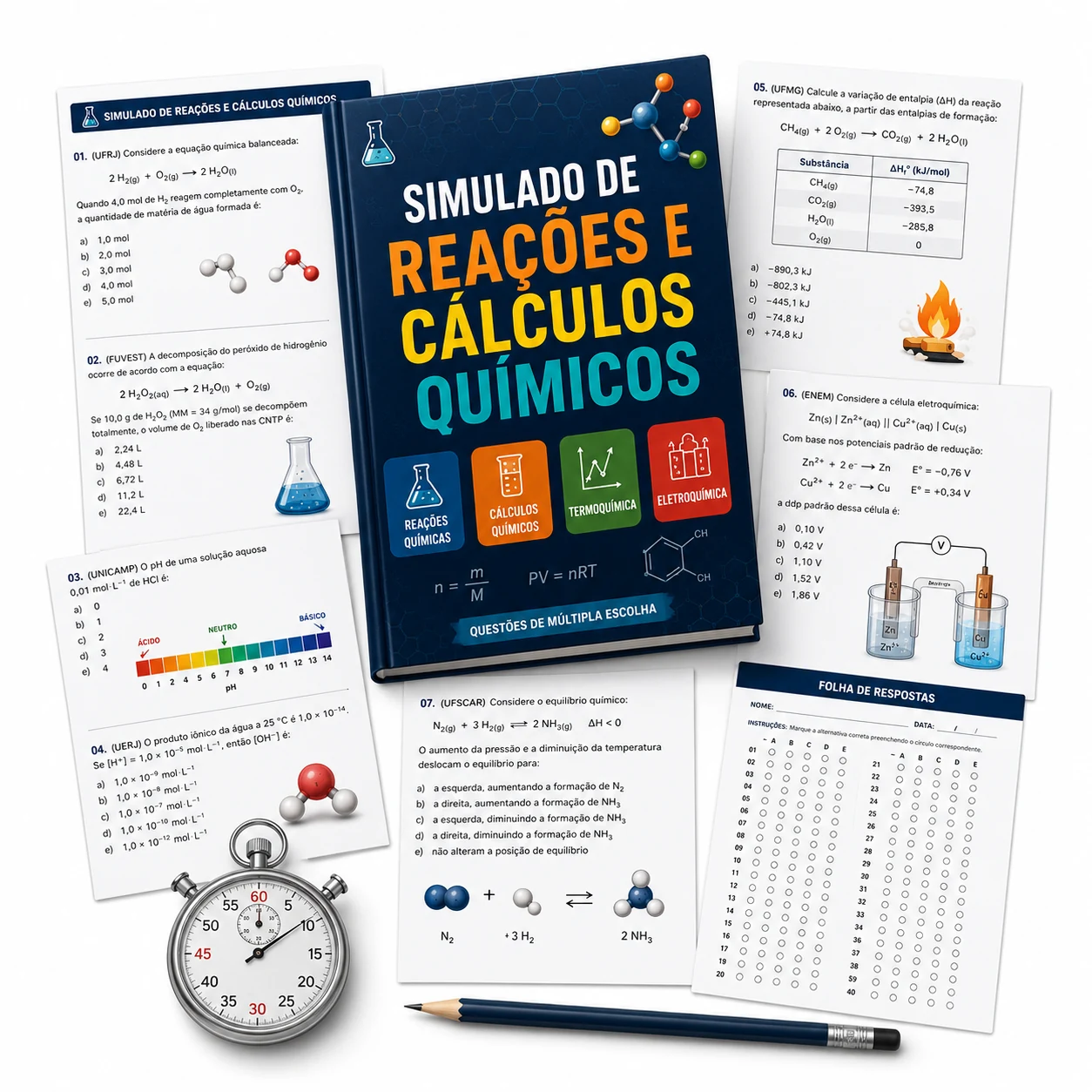 Simulado De Reações E Cálculos Químicos
