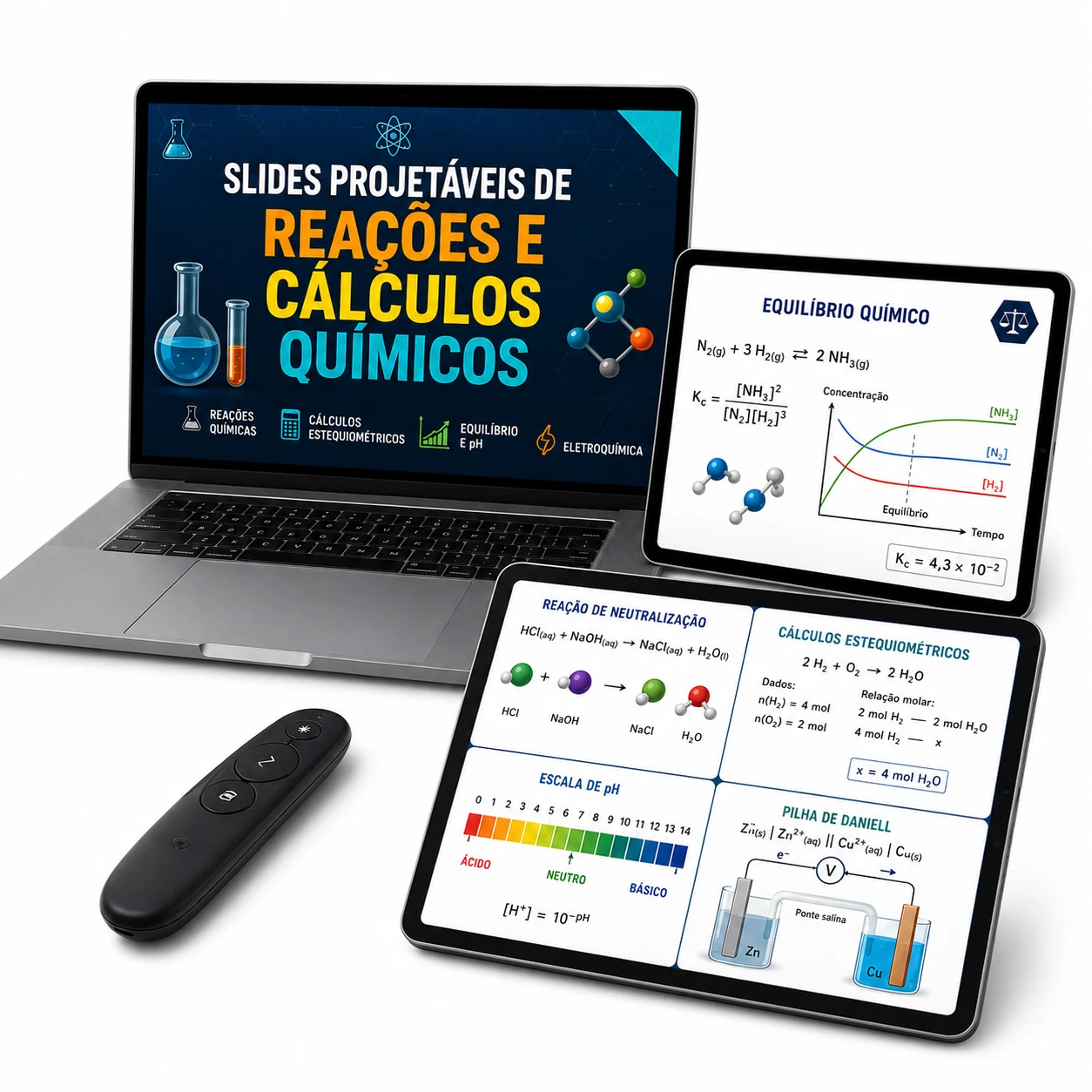 Slides Projetáveis De Reações E Cálculos Químicos