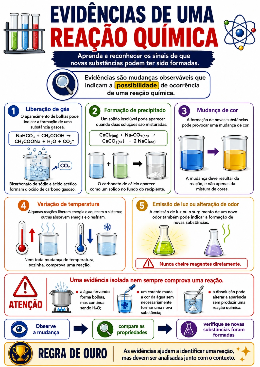 Exemplo de página visual de Química 6