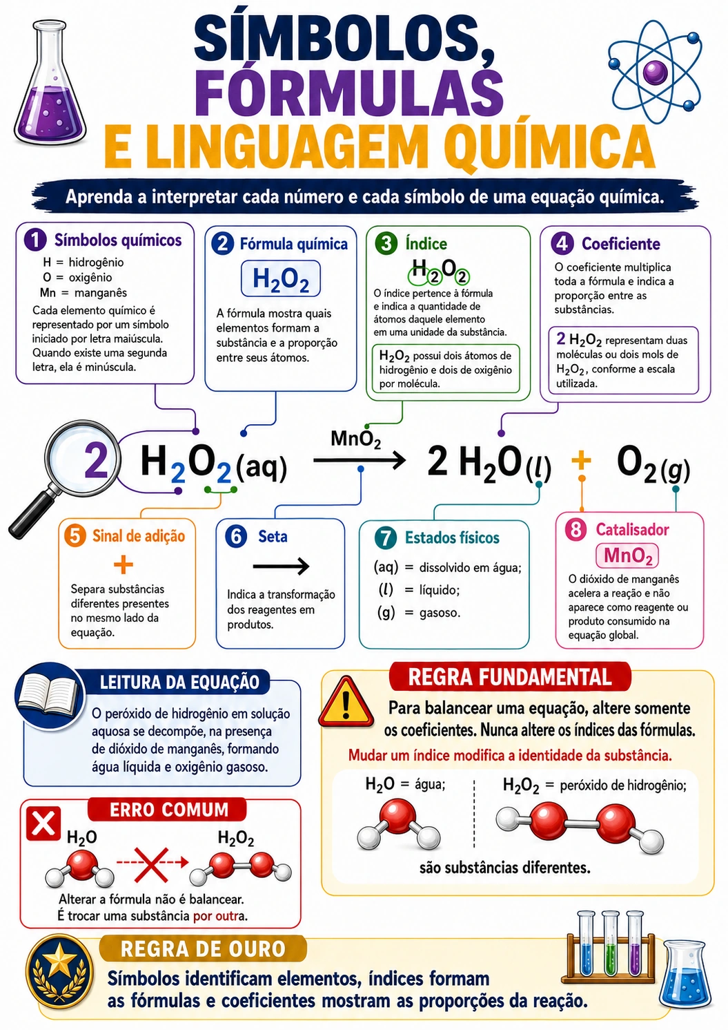 Exemplo de página visual de Química 7